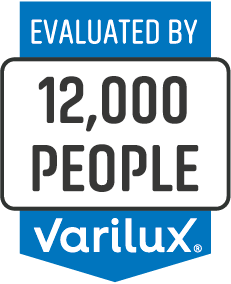Evaluated by 12000 people Varilux logo
